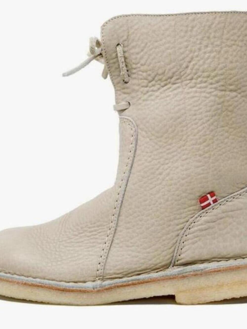 Duckfeet Arhus Wool Lined Leather Boots Womens EU 37 Quiet Luxury Scandi